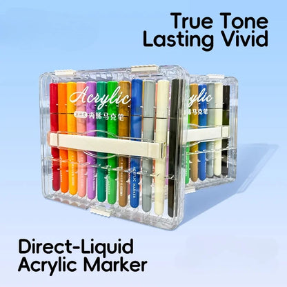 Colurique – 24 Color Acrylic Paint Marker Set