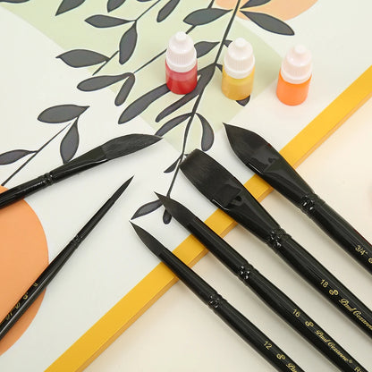BrushMax – 10-Piece Wooden Handle Painting Brush Set