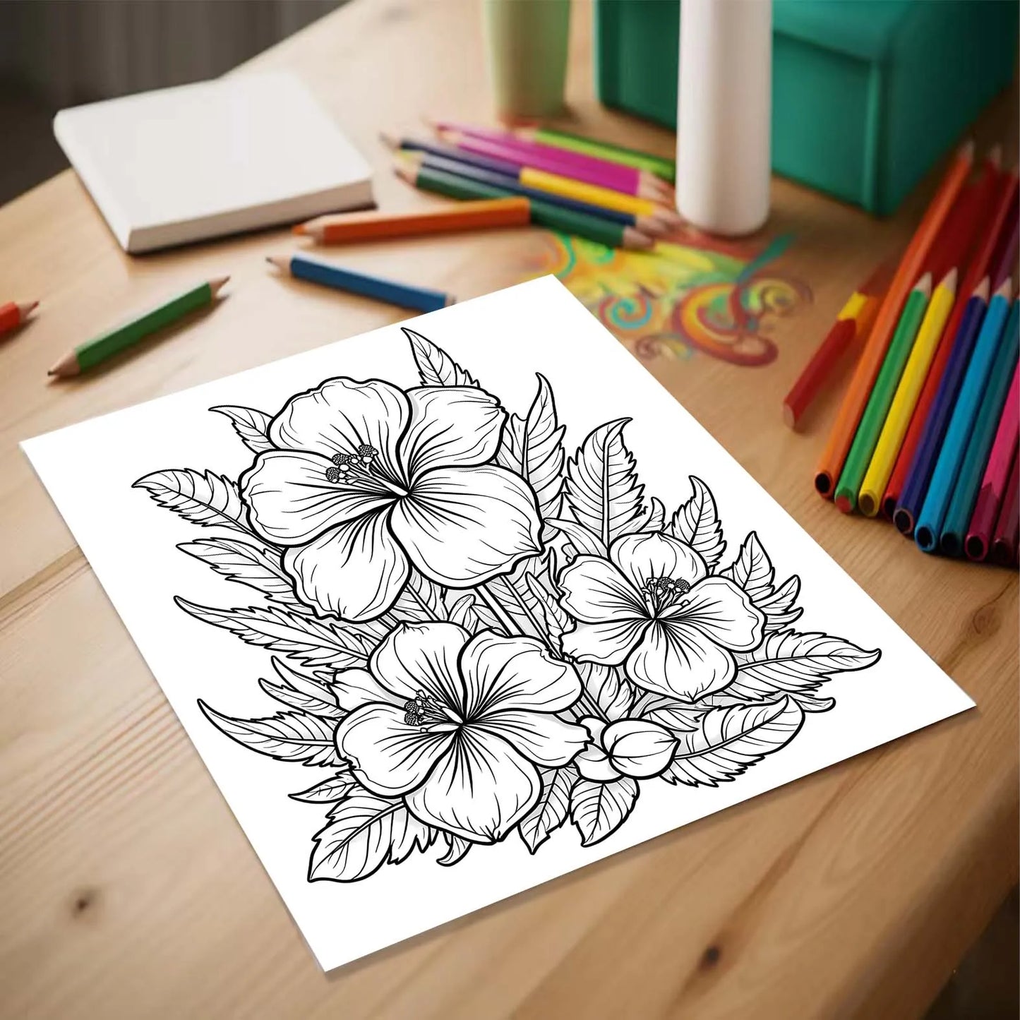Birdscapeia – Stress Relief Adult Coloring Book