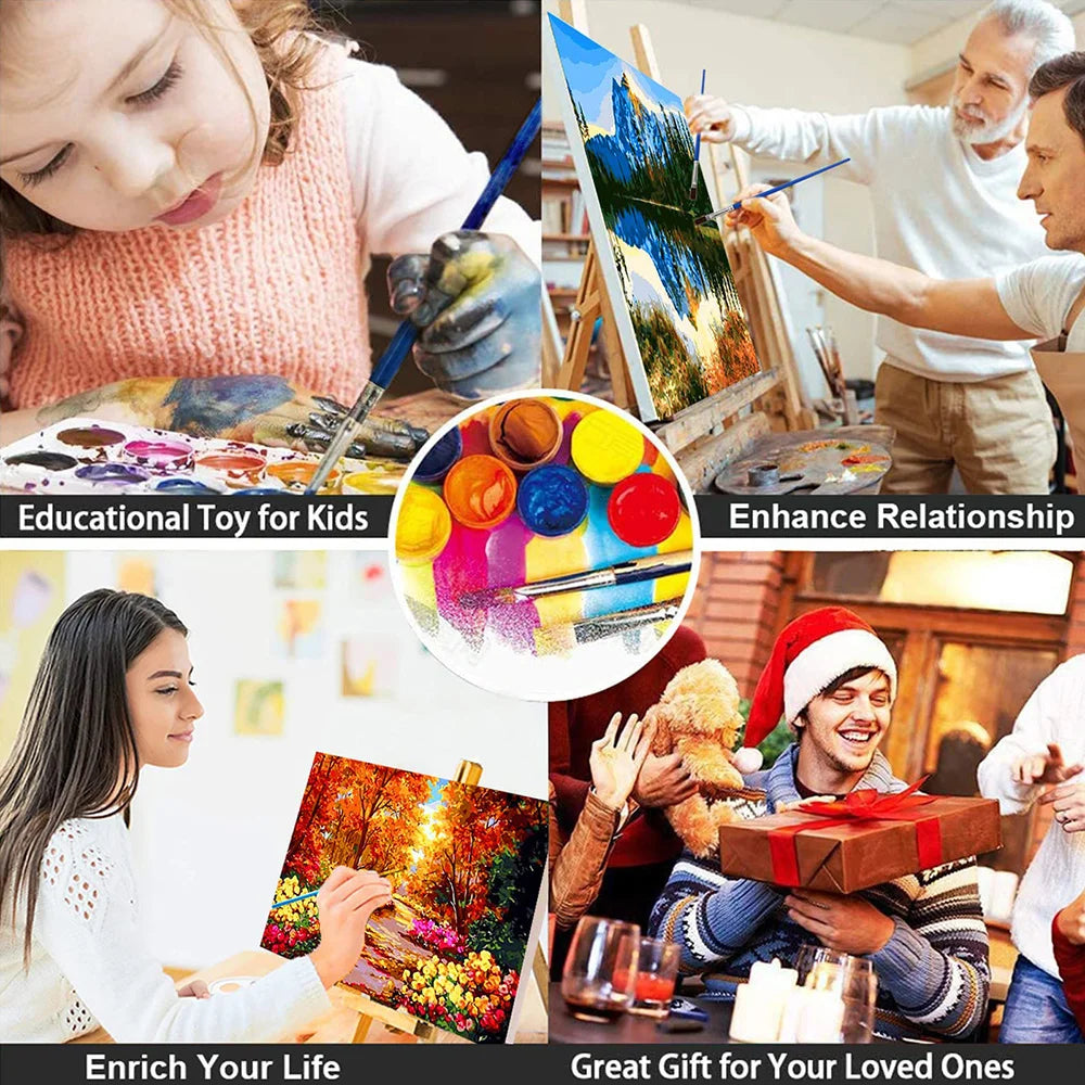 PeakHue – Mountain Landscape Paint by Numbers Kit