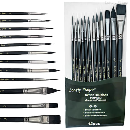 PaintLoom – Professional Watercolor Brush Set
