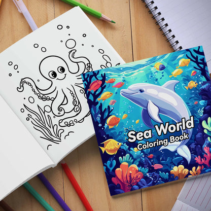 AquaVista – Sea World Coloring Book for Adults & Teens