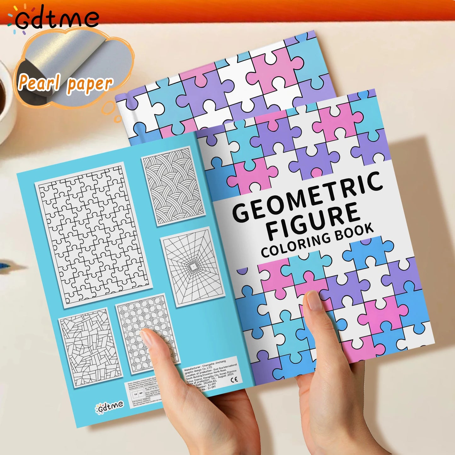 Gdtme Colorique  – Geometric Figure Coloring Book for Adults