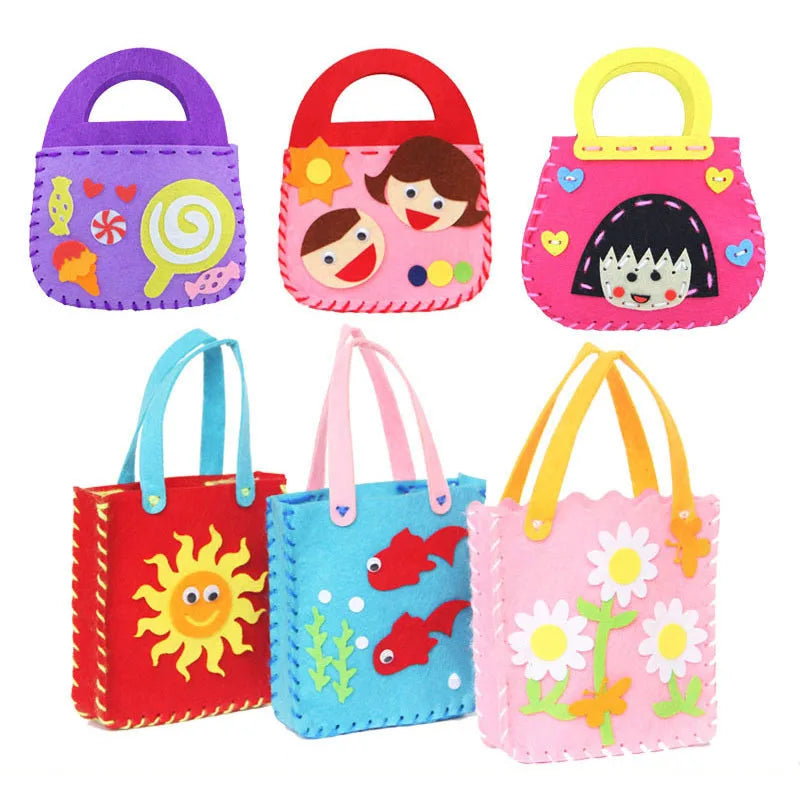 CraftyTote – 6-Piece Kids DIY Handbag Sewing Kit