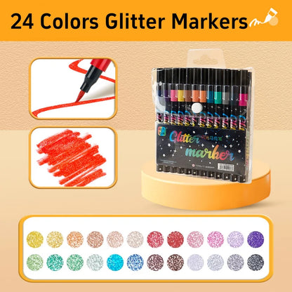 GleamHue – Glitter Art Marker Set