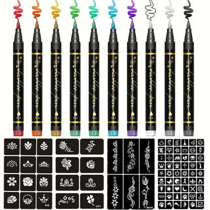 Coloriva – 10PCS Skin &amp; Face Paint Marker Set