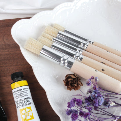 BrushCrest – 5-Piece Round Head Artist Brush Set