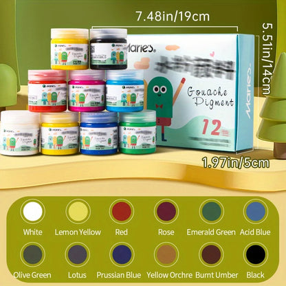 ColorViva – 12-Color Gouache Paint Set