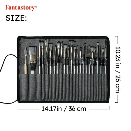 Fantastory BrushMaster – 24pcs Professional Paint Brush Set