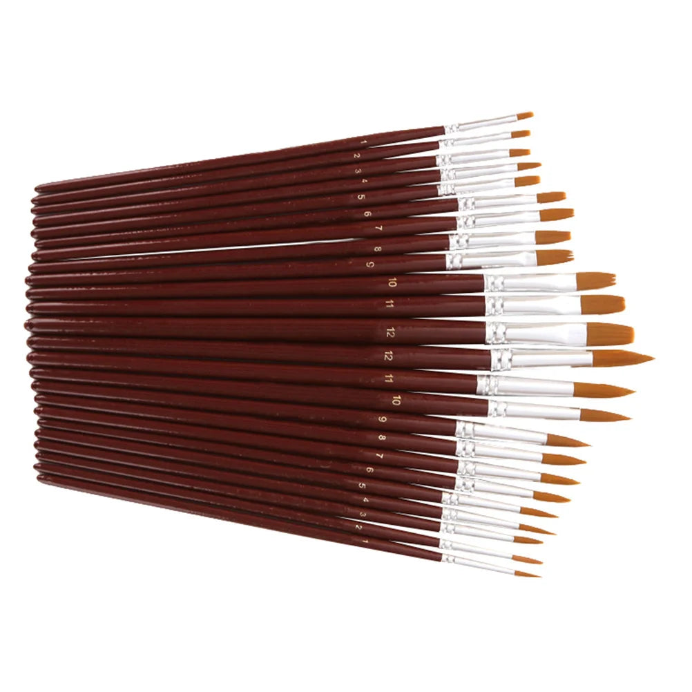 Bruscentra – 24Pcs Professional Watercolor Paint Brush Set