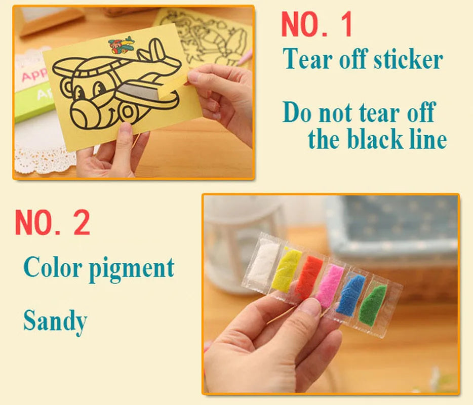 SandSplash – 10-Piece DIY Kids Sand Painting Kit