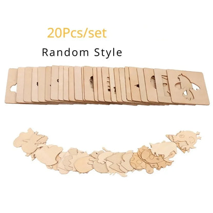LearnoCraft – 20-Piece Montessori Drawing & Painting Stencil Set
