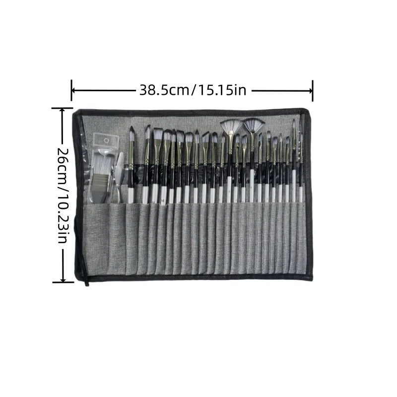 Acrylic Paint Brush Set 24pcs