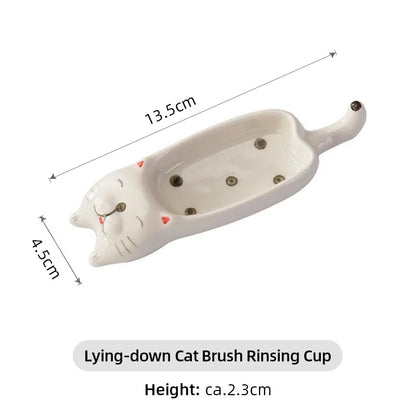 BrushBuddy – Cute Acrylic Brush Cleaning Holder