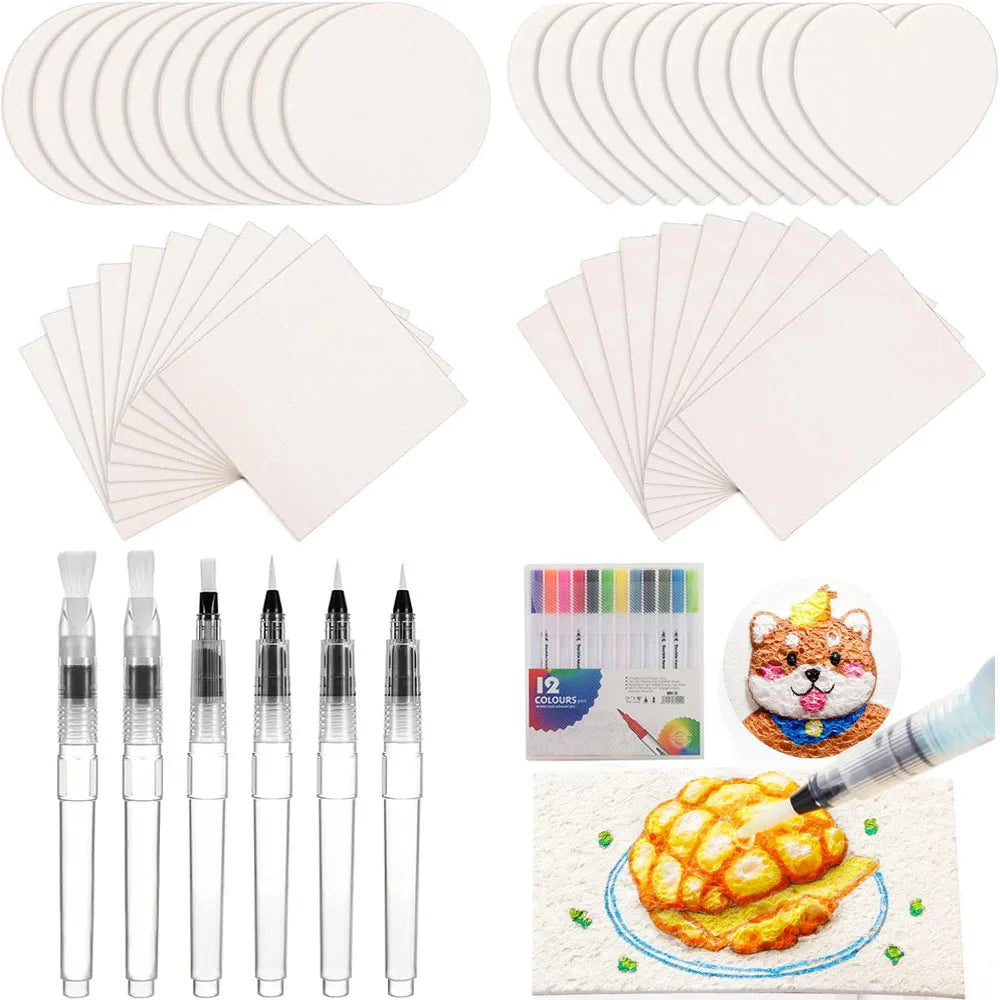 puffySet – 68-Piece 3D Magic Sponge Painting Kit
