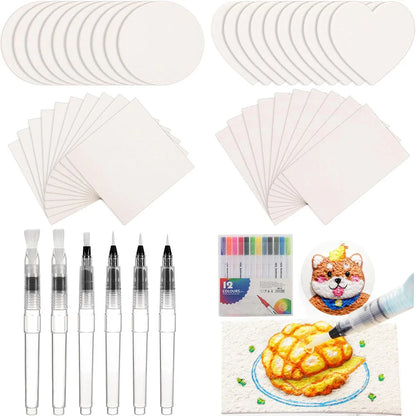 puffySet – 68-Piece 3D Magic Sponge Painting Kit