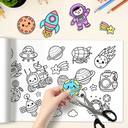 CosmoRolla – DIY Space-Themed Coloring Paper Roll for Kids