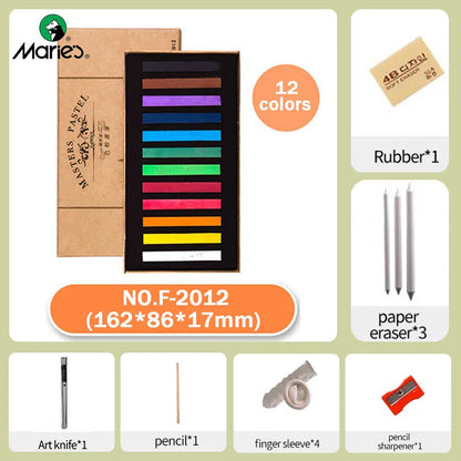 Marie's Pastelune – 12 Color Soft Pastel Art Gift Set