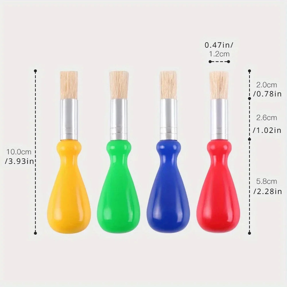 Artivra – 4Pcs Ergonomic Paint Brush Set