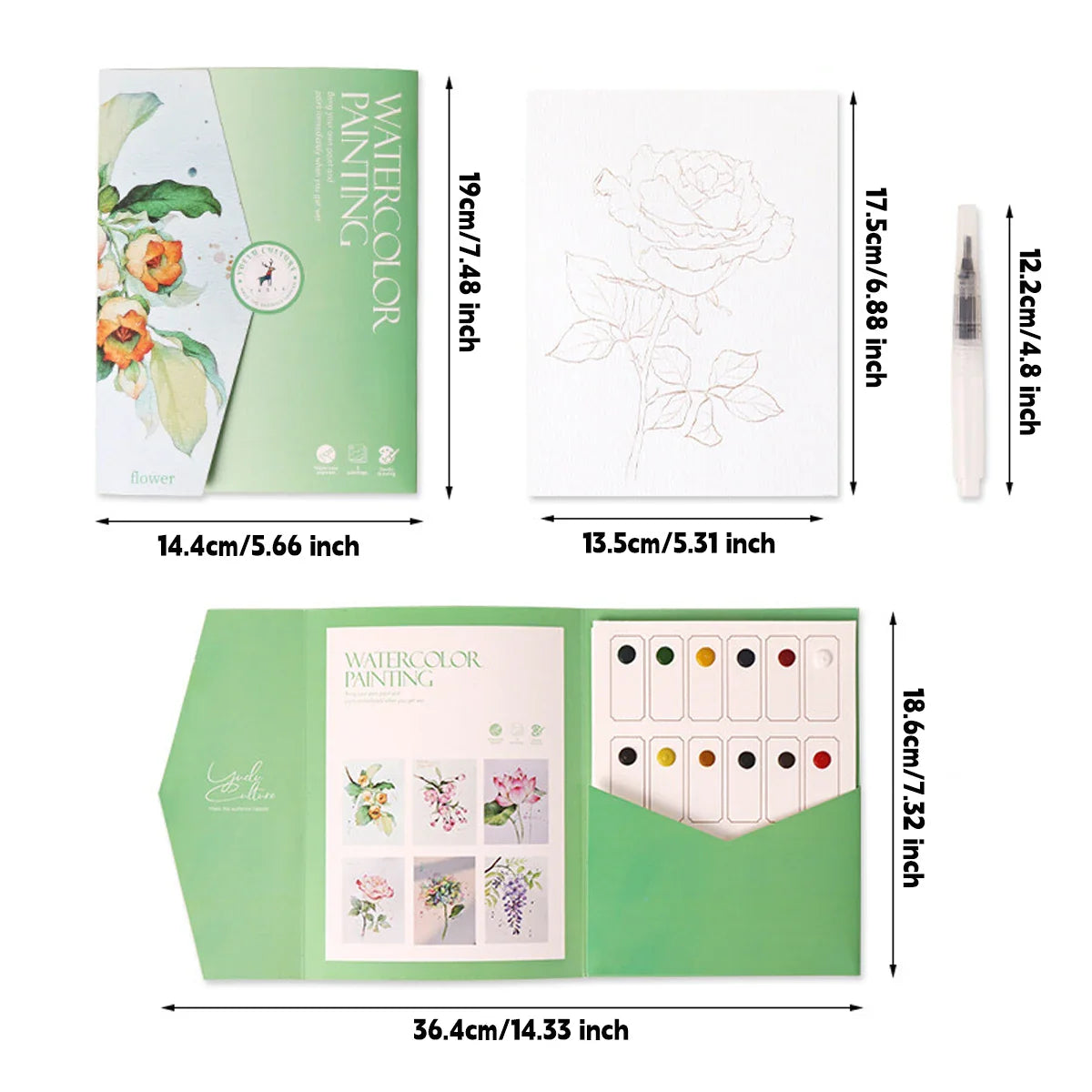 PastelFlow – Kawaii Coloring Book with Watercolors