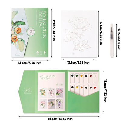 PastelFlow – Kawaii Coloring Book with Watercolors