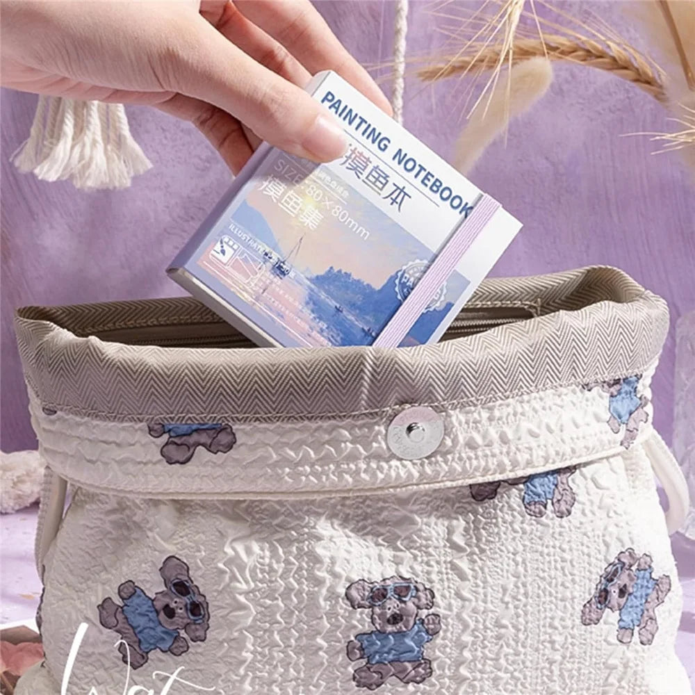 AquaNote – Portable Mini Watercolor Sketchbook with Paint Tray