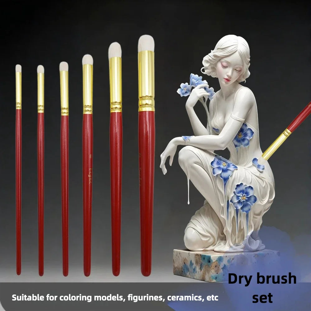 WoolBlend – 6pcs Dry Brush Art Detailing Set