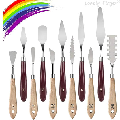 Chromara – Stainless Steel Palette Knife Collection