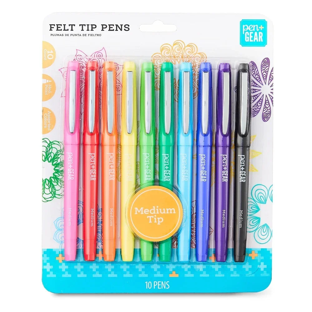 ColorVerve – Assorted Medium Tip Felt Marker Set