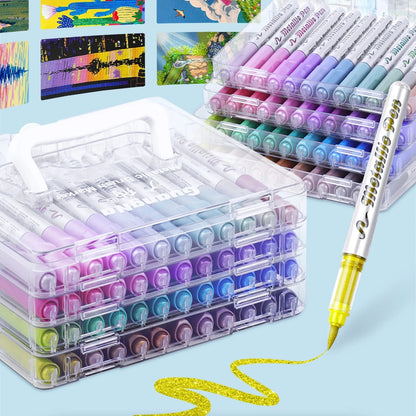 Metaluxe – Metallic Brush Marker Set