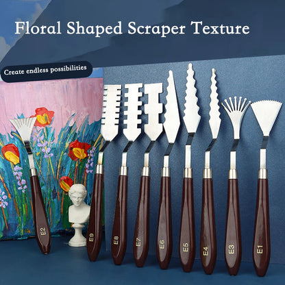 ColorCrafter – 9-Piece Palette & Texture Knife Set