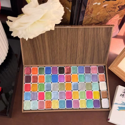 AureliArte – 120 Colors Professional Glitter Watercolor Paint Set