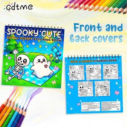 Cdtme SpookDoodle – Halloween Coloring Book for Adults & Kids