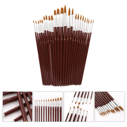 Bruscentra – 24Pcs Professional Watercolor Paint Brush Set