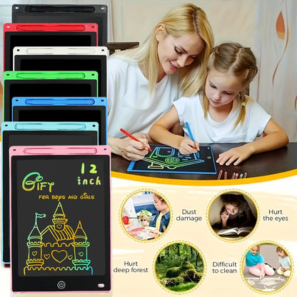 ScribbleGlow – 12-Inch LCD Writing & Drawing Tablet for Kids