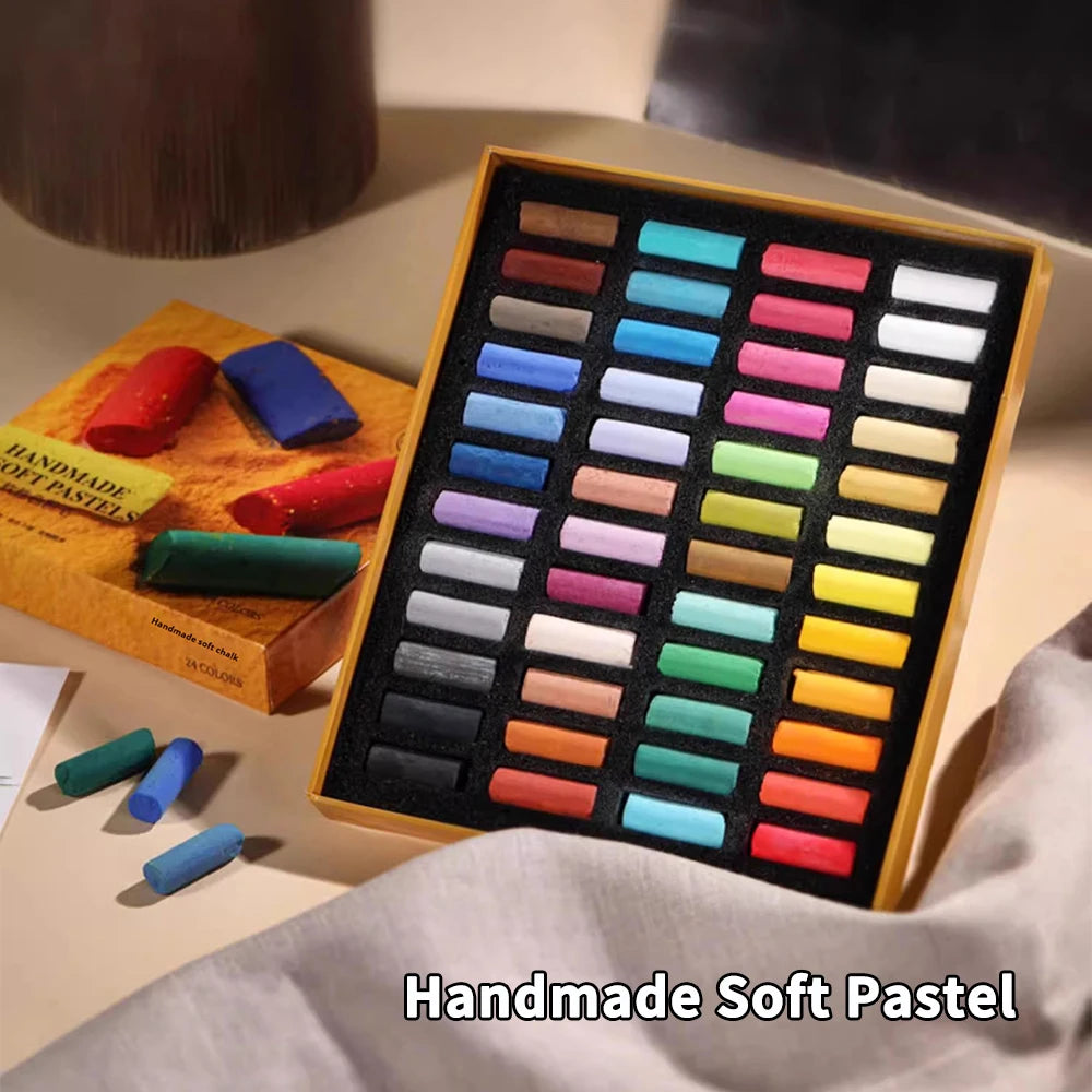 Chromarast – 48 Colors Soft Pastel Crayon Set