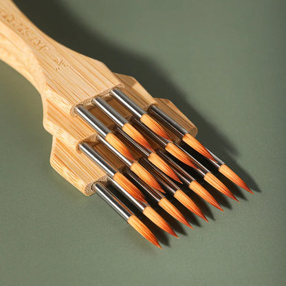 ArtAngle – Multi-Toothed Nylon & Wool Artist Brush Set