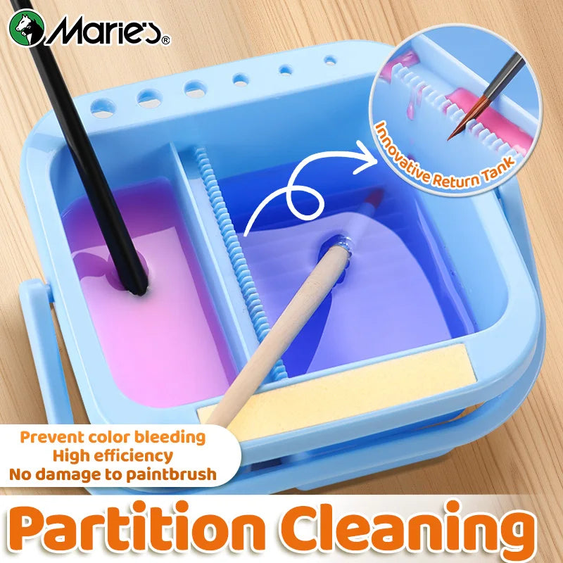 Marie's BrushBay – Multifunction Paint Brush Cleaning Basin