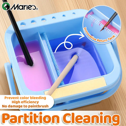 Marie's BrushBay – Multifunction Paint Brush Cleaning Basin