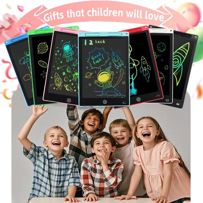 ScribbleGlow – 12-Inch LCD Writing & Drawing Tablet for Kids