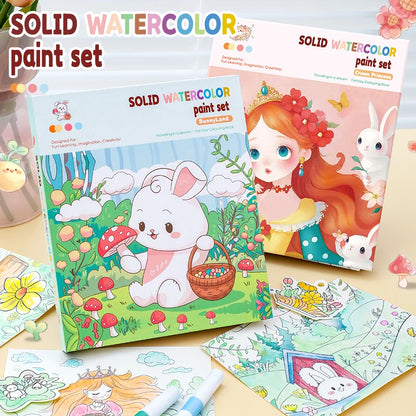 AquaTots – 12-Color Watercolor Art Set for Kids
