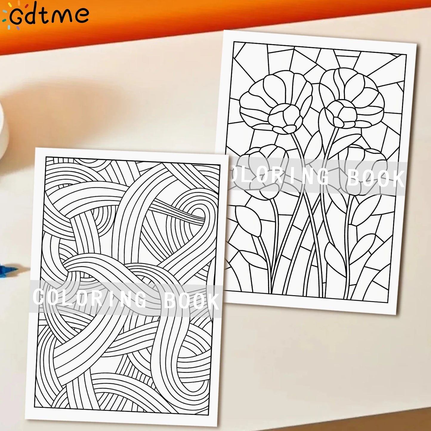 Gdtme Colorique  – Geometric Figure Coloring Book for Adults