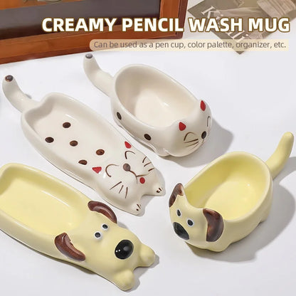 BrushBuddy – Cute Acrylic Brush Cleaning Holder