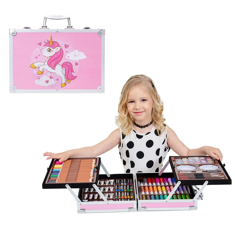 SketchBloom – 200-Piece Children’s Painting & Crayon Set