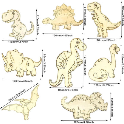 DinoCrafta – Unfinished Wooden Dinosaur DIY Laser Cut Set