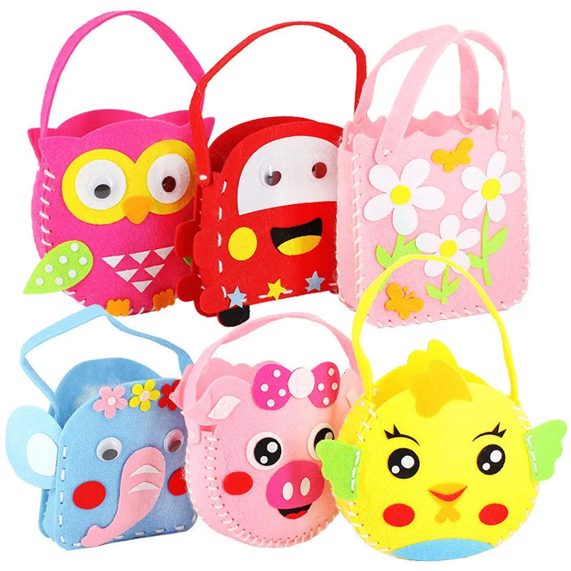 CraftyTote – 6-Piece Kids DIY Handbag Sewing Kit