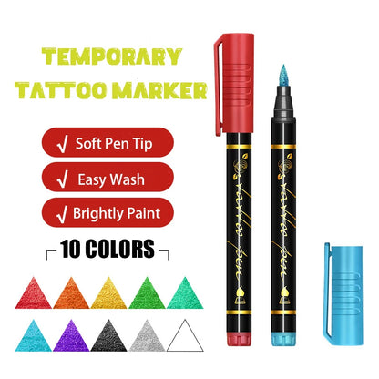 Coloriva – 10PCS Skin &amp; Face Paint Marker Set