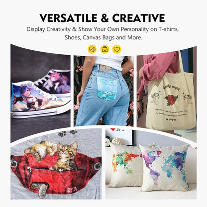 Fibrixa – 12 Colors Permanent Fabric Paint Set