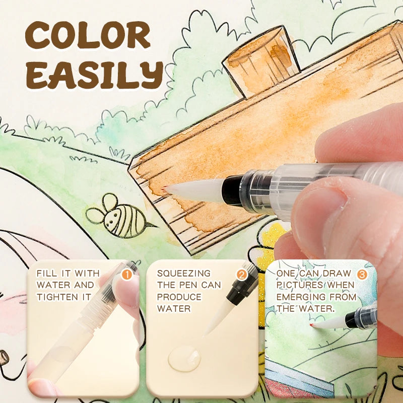 AquaTots – 12-Color Watercolor Art Set for Kids