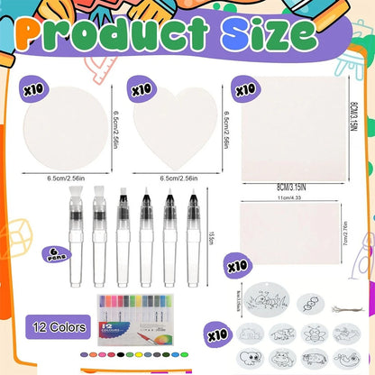 puffySet – 68-Piece 3D Magic Sponge Painting Kit